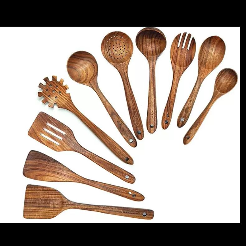 NaturKjøkken Set 10 deler - 100 % tre og skandinavisk design